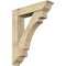 Ekena Millwork Merced Traditional Rough Sawn Bracket w/ Offset Brace, Douglas Fir, 8"W x 36"D x 44"H BKT0806X36X44MRC01RDF - alternate 1